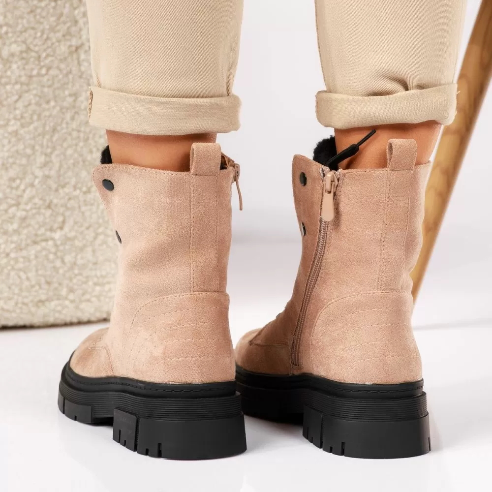 Ghete Dama îmblanite Mila Khaki #17577