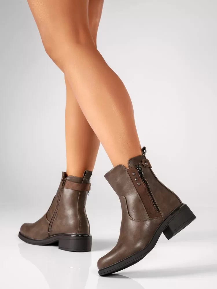 Ghete Dama îmblanite  Adeline Khaki #17626