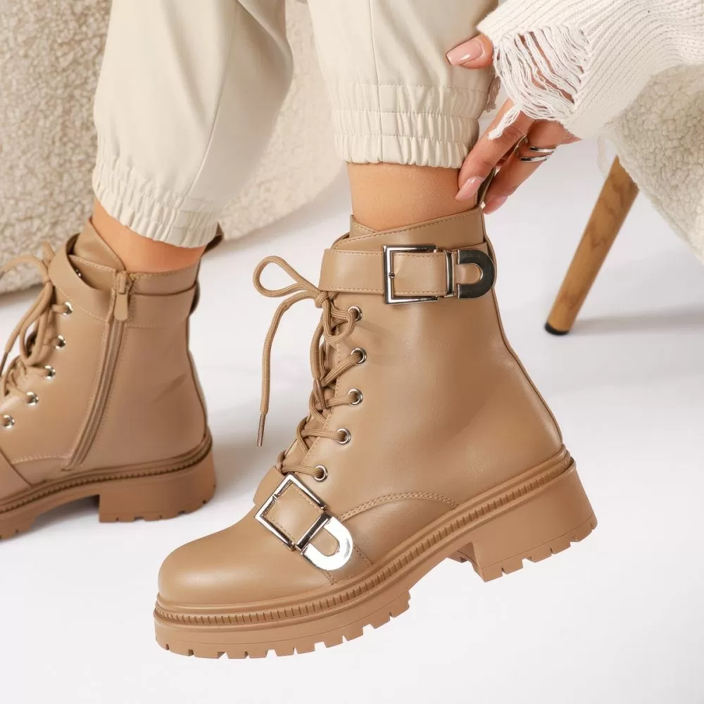 Ghete Dama îmblanite Sienna Khaki #17681
