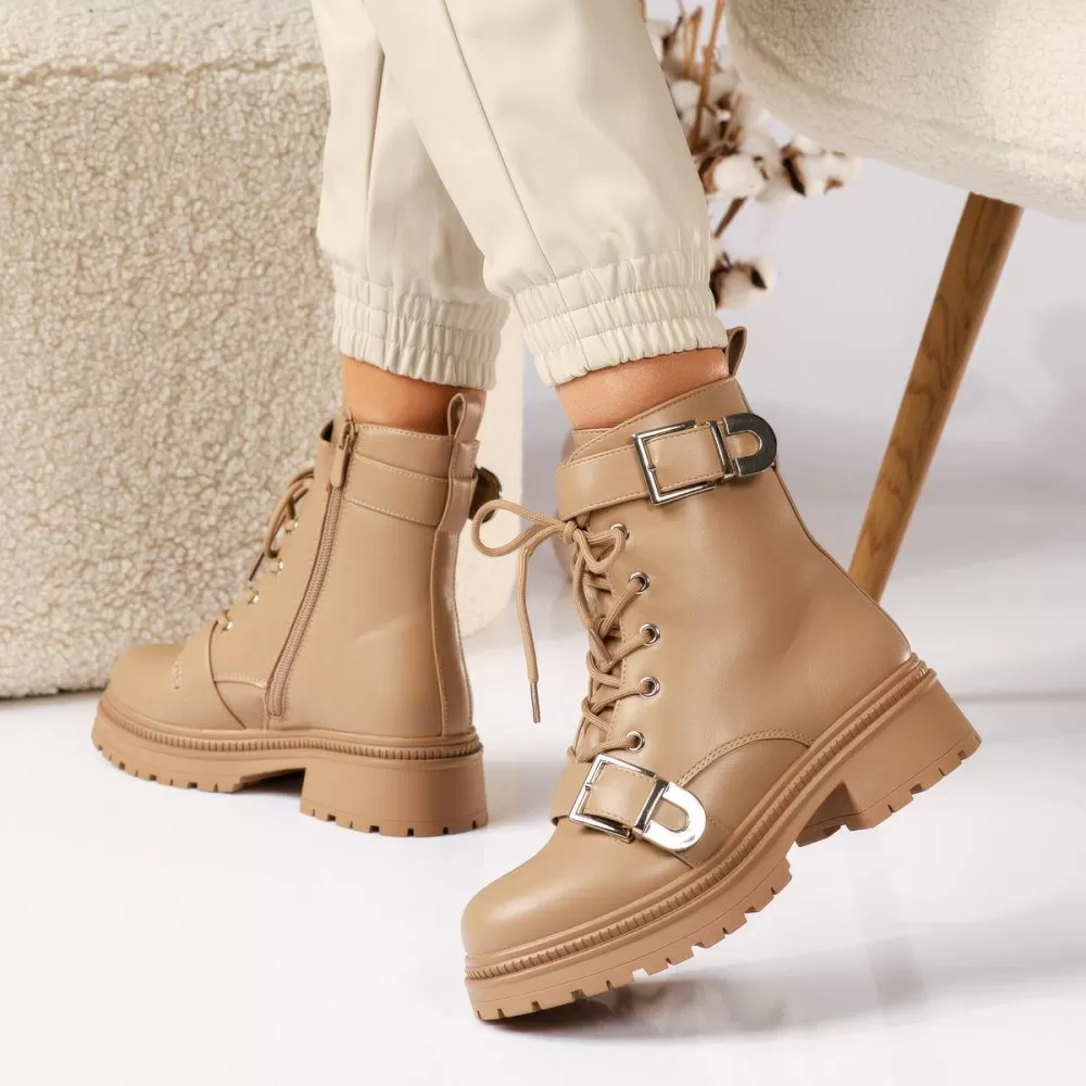 Ghete Dama îmblanite Sienna Khaki #17681
