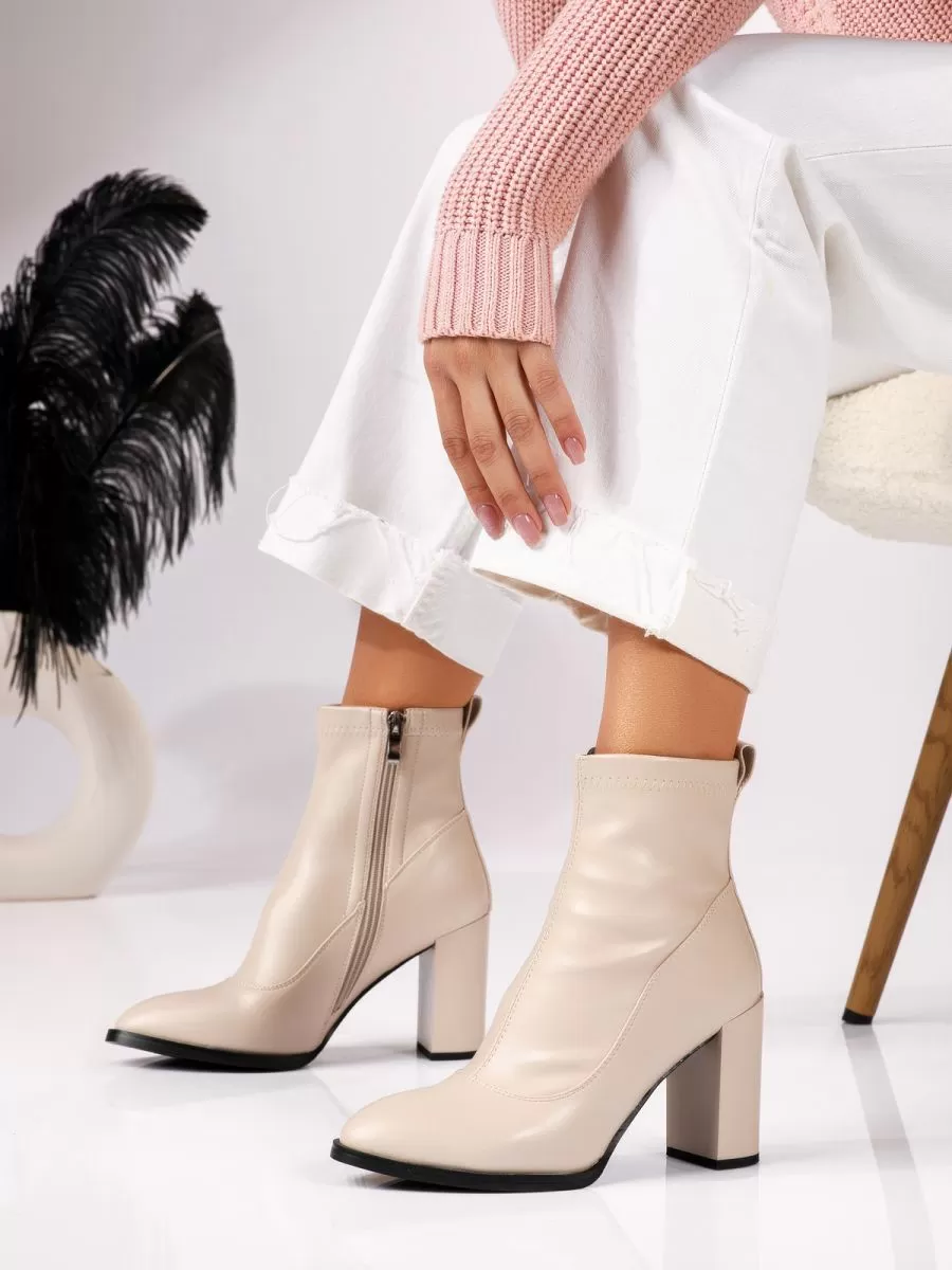 Botine Dama Darwin Bej #17973