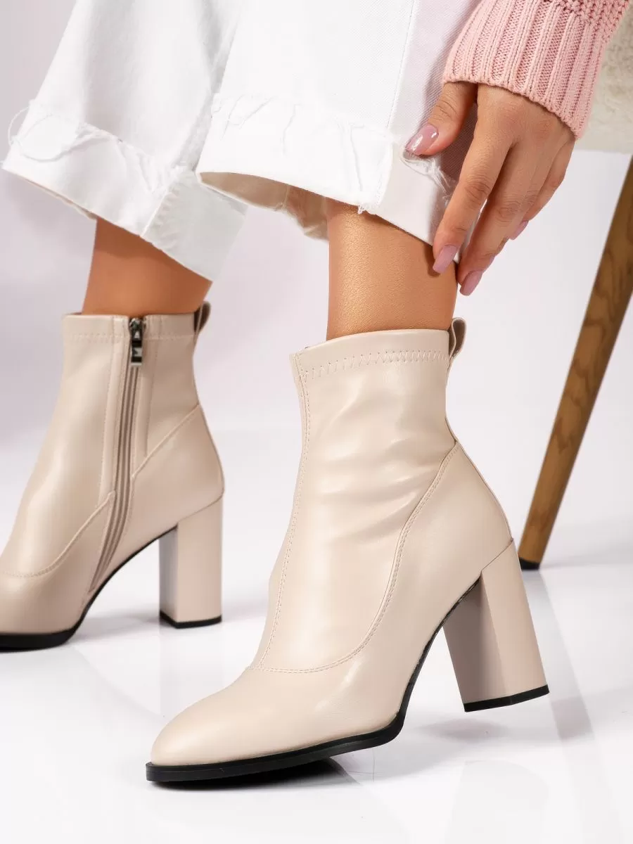 Botine Dama Darwin Bej #17973