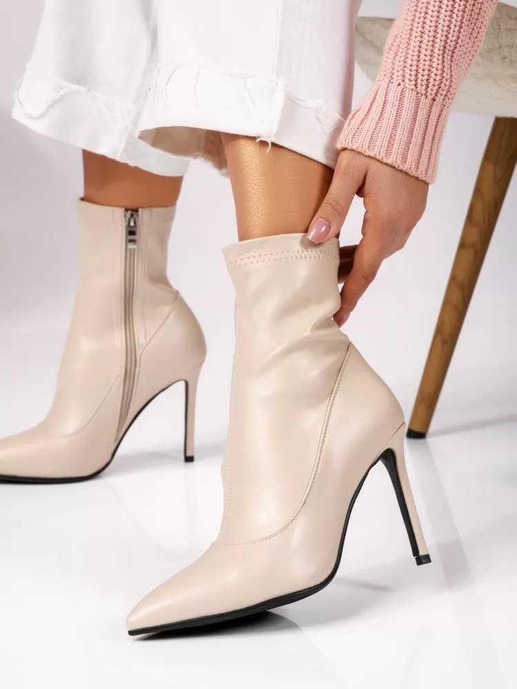 Botine Dama Lagos Bej #17978