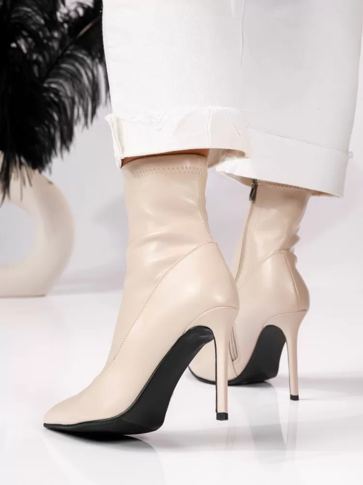 Botine Dama Lagos Bej #17978
