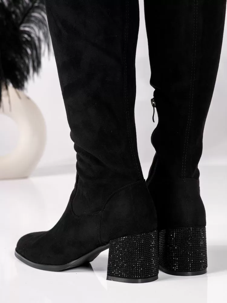 Cizme Dama Lungi Dalina Negre #18002