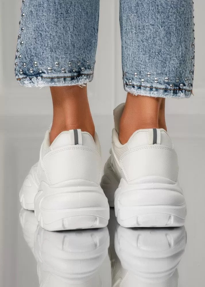 Adidasi dama bej din piele ecologica Olly #18040