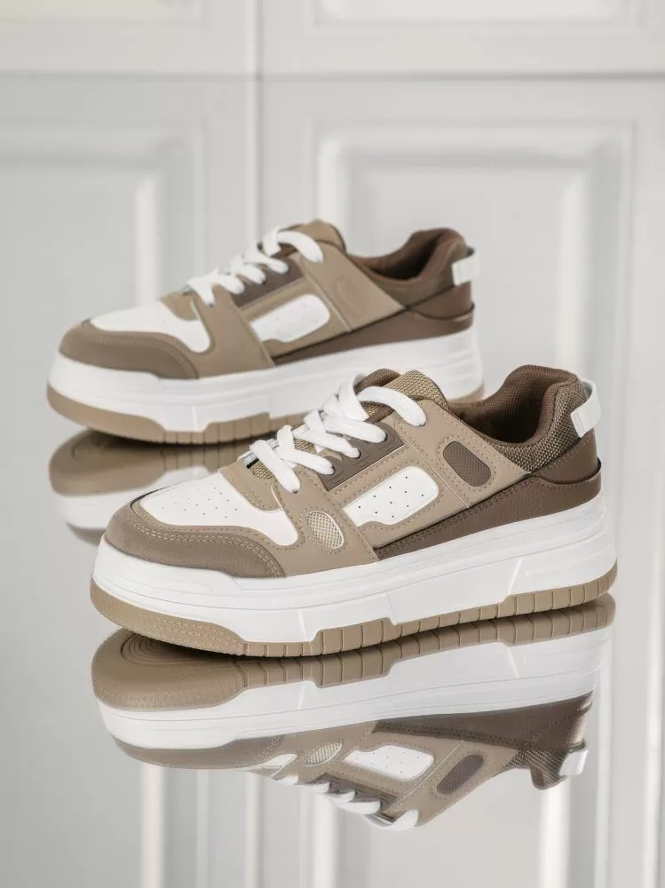 Adidasi dama khaki din piele ecologica Jack2 #18093