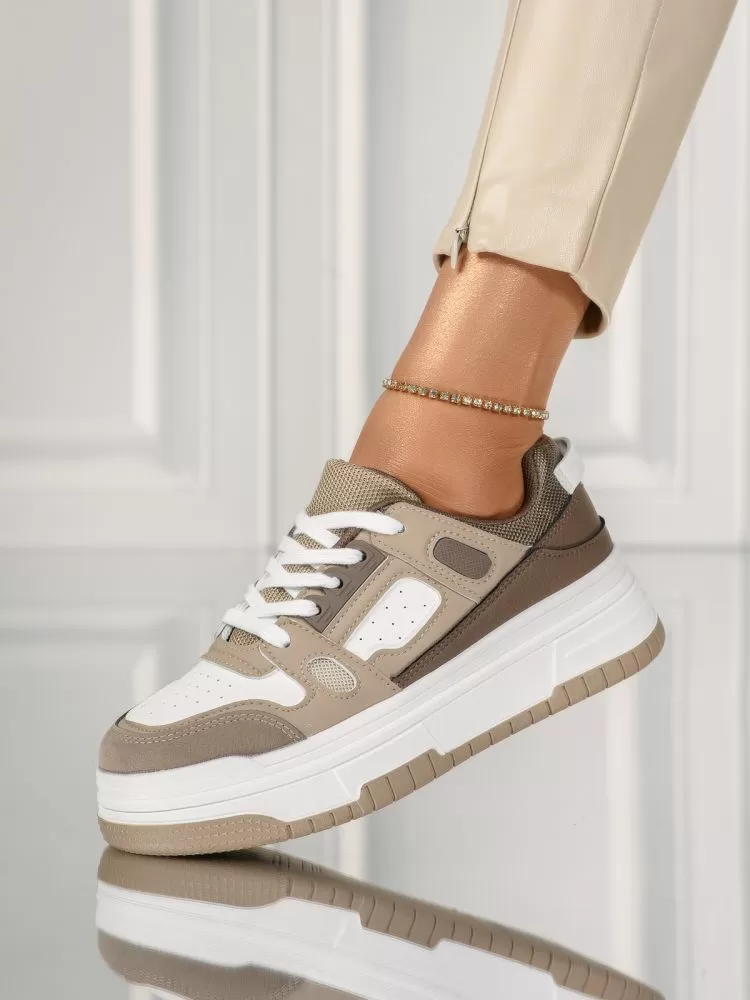 Adidasi dama khaki din piele ecologica Jack2 #18093