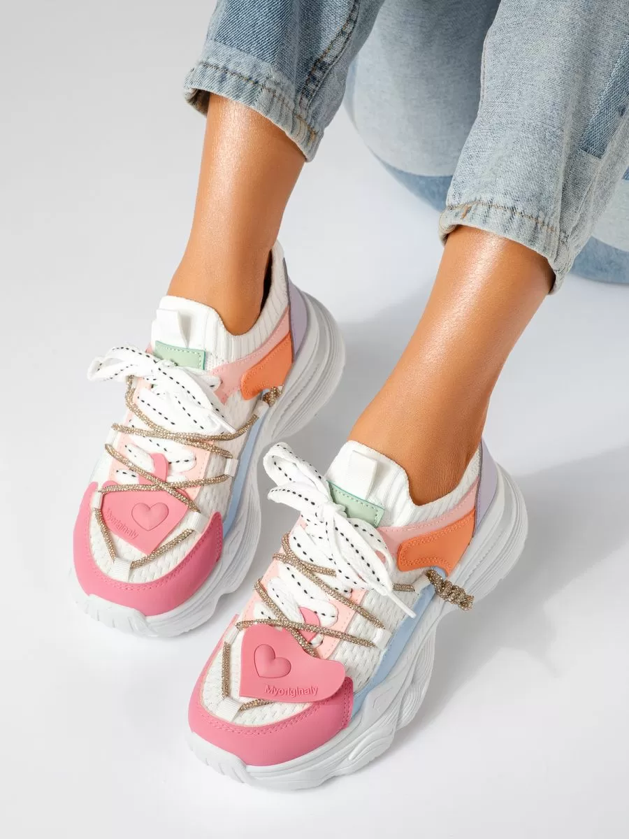 Adidasi dama multicolor din piele ecologica Bria #19241