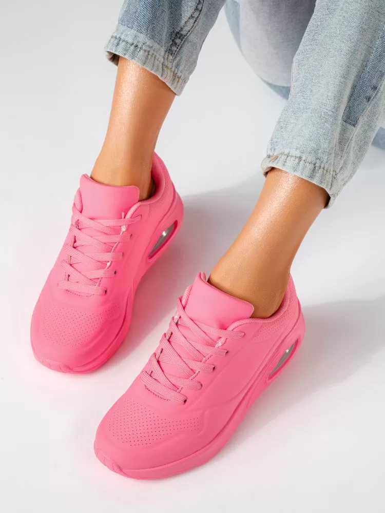 Adidasi dama fucsia din piele ecologica Rosalina #19267