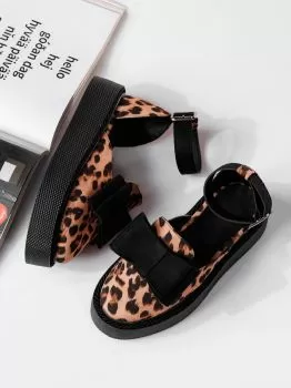 Pantofi casual dama leopard din material textil Agnes #19559