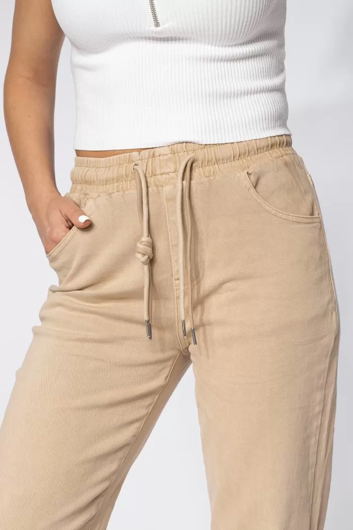 Blugi MomFit Dama Zoe Bej #A608