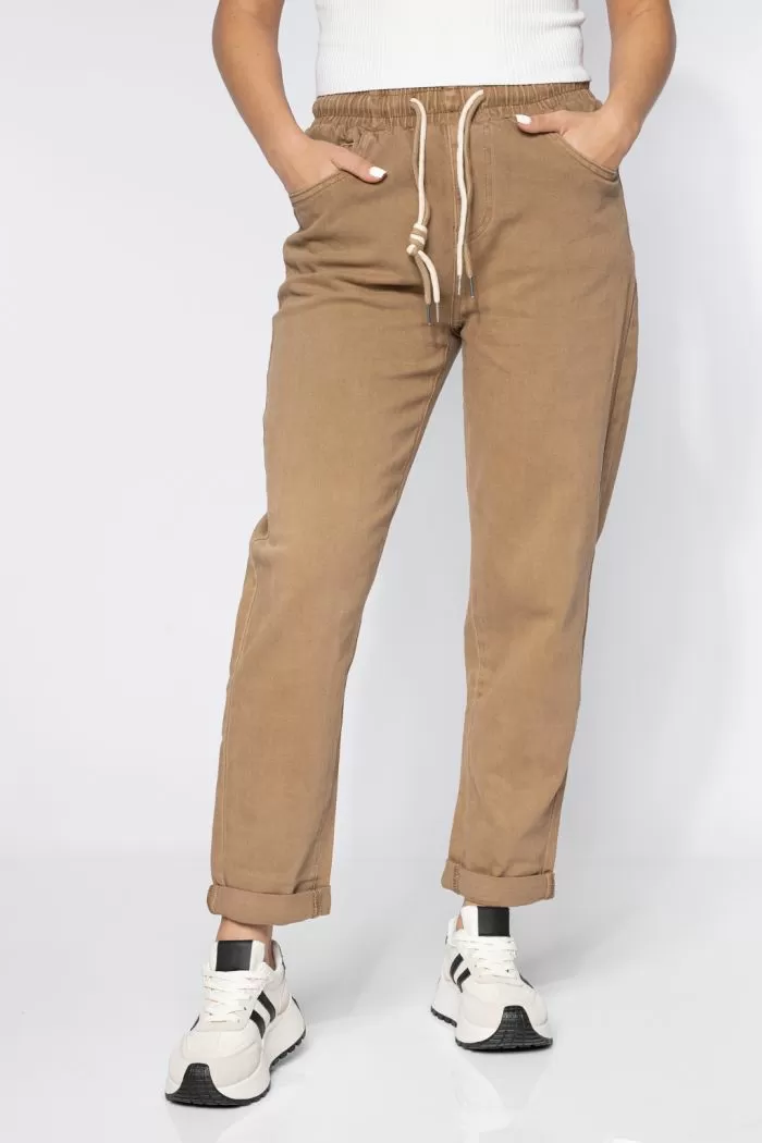 Blugi MomFit Dama Zoe Khaki #A609
