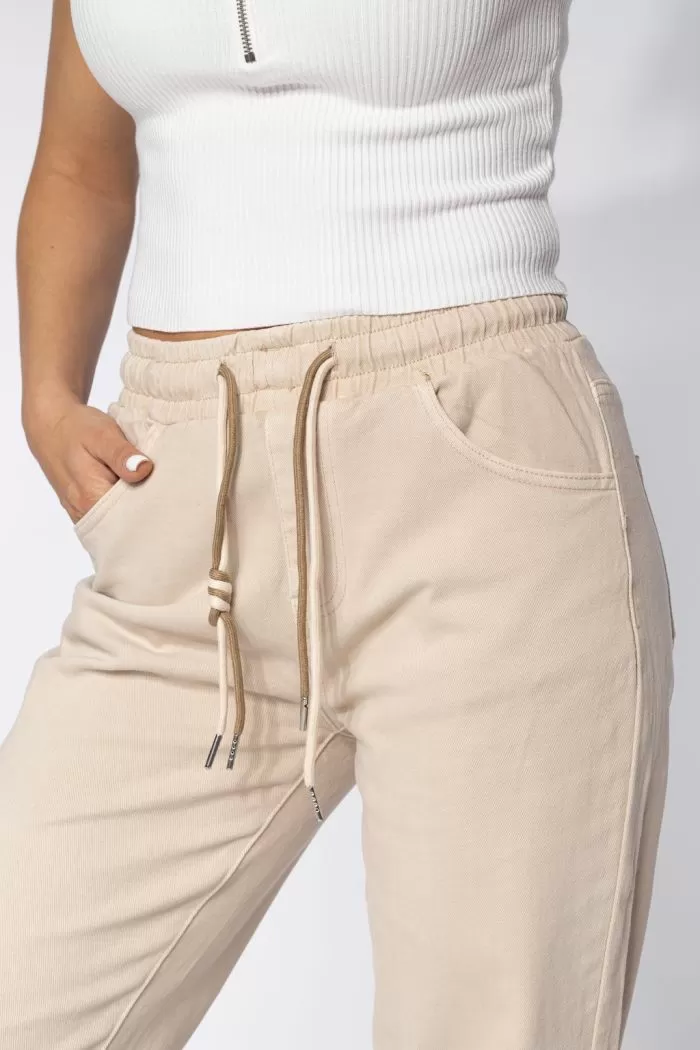 Blugi MomFit Dama Zoe Bej #A611