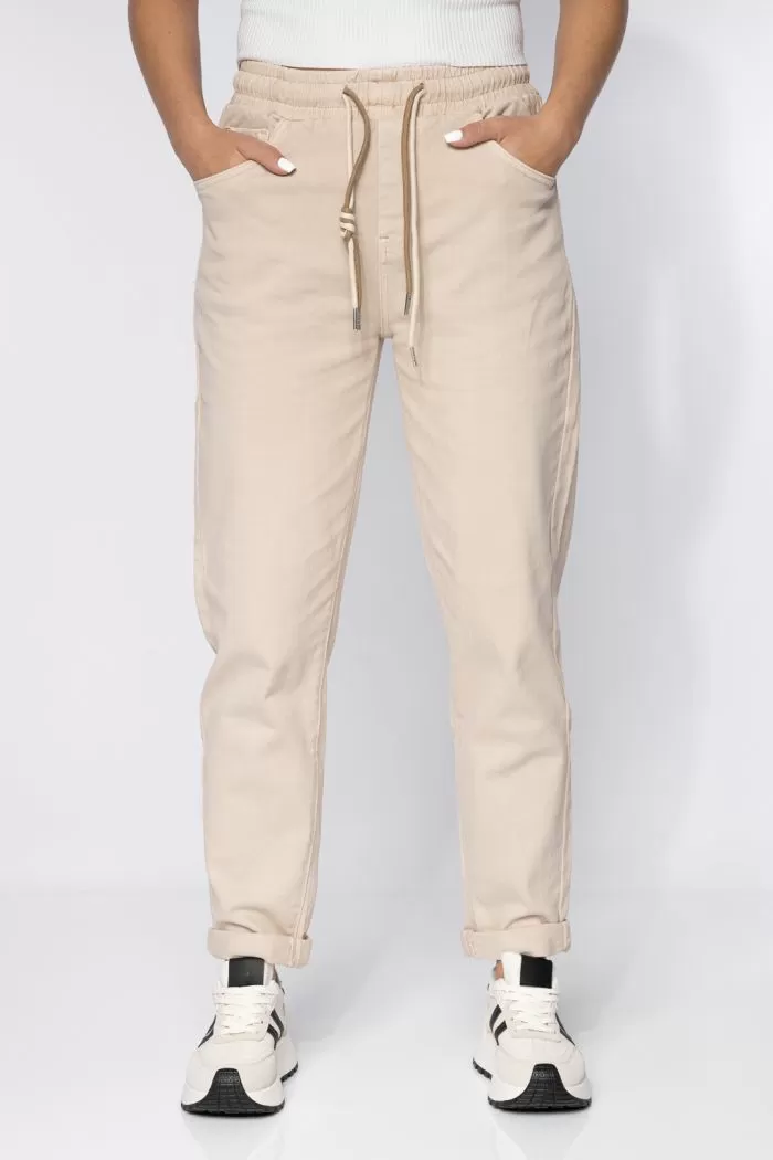 Blugi MomFit Dama Zoe Bej #A611