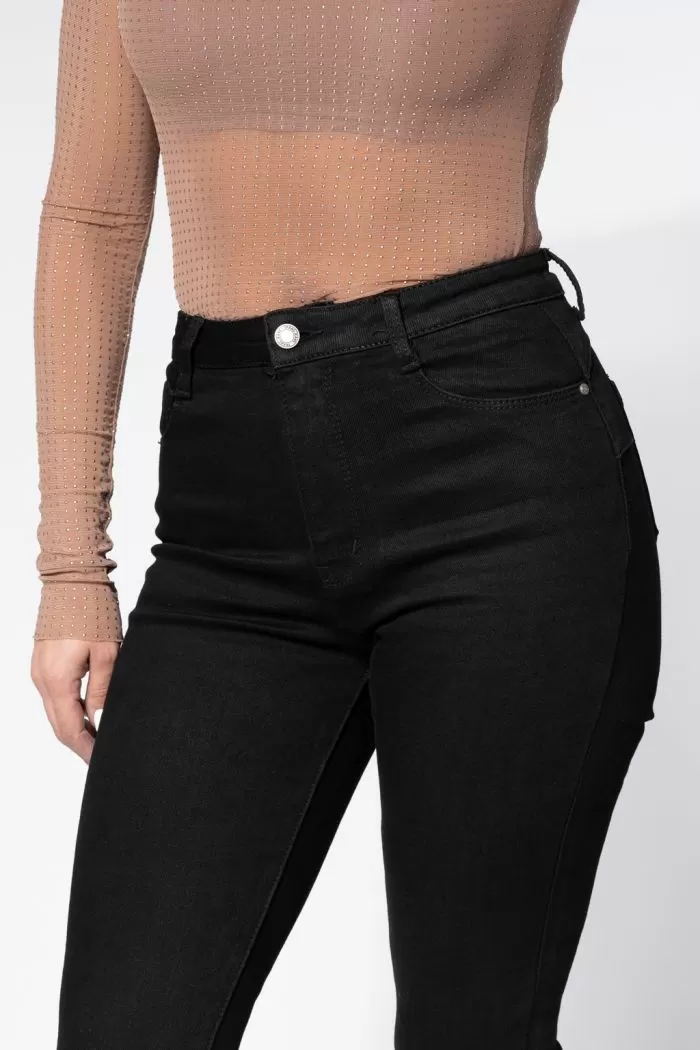 Blugi Skinny cu PushUp Vatuiti Dama Nancy Negri #A615