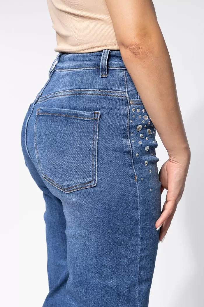 Blugi MomFit Dama Olivia Albastri #A656