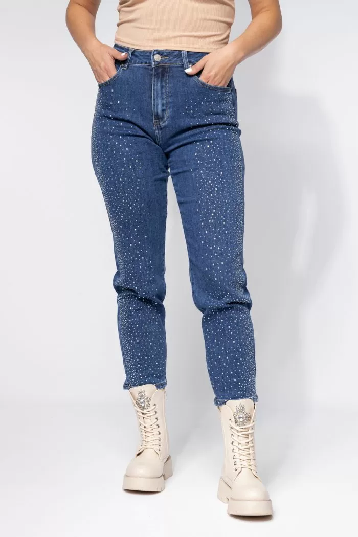 Blugi MomFit Dama Sophia Albastri #A657