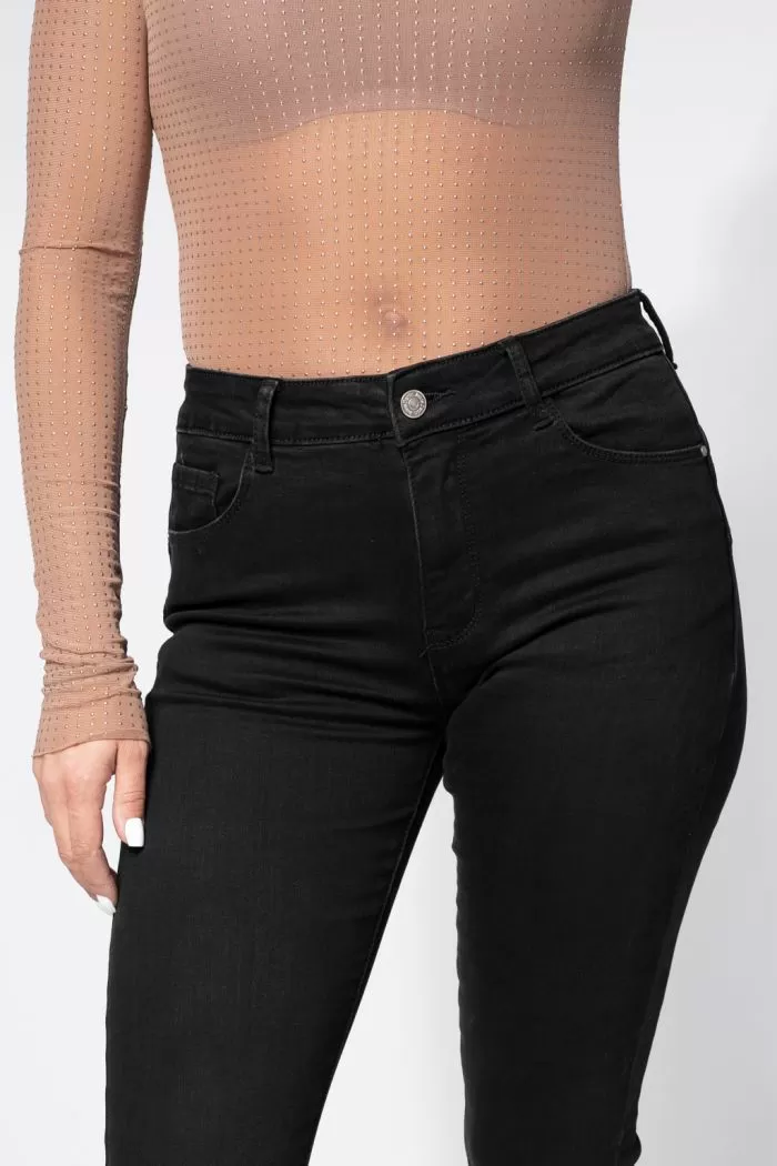 Blugi Skinny cu PushUp Vatuiti Dama Amira Negri #A661