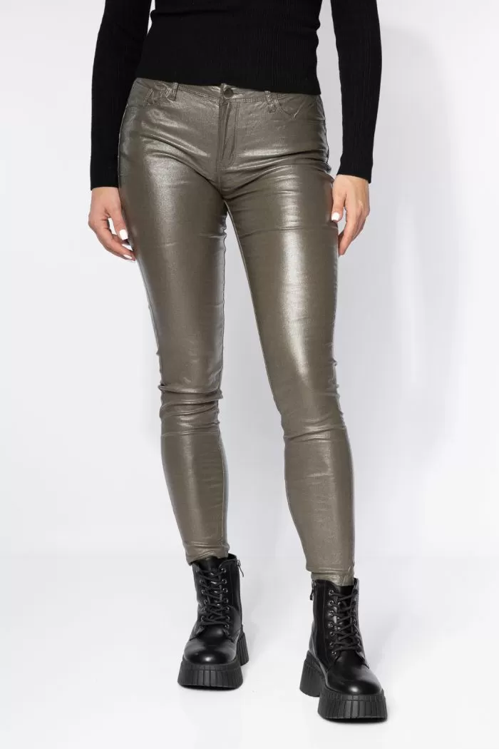 Pantaloni Cerati Vatuiti Dama Fatima Khaki #A663