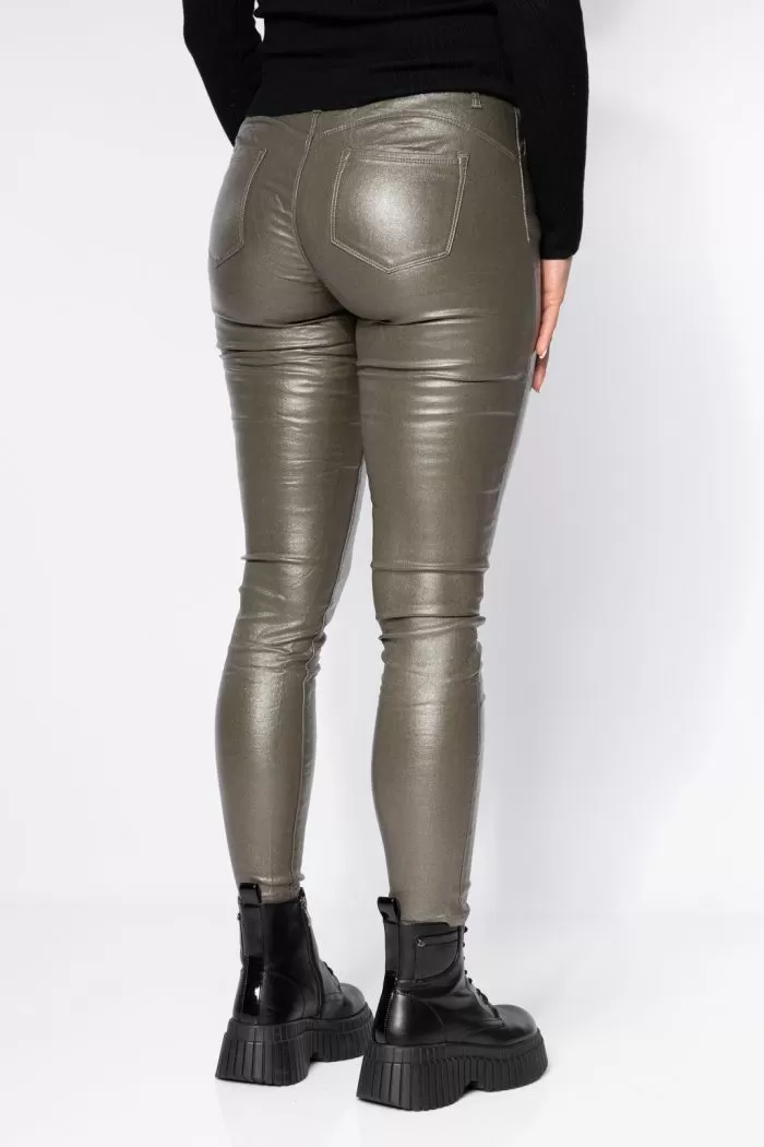 Pantaloni Cerati Vatuiti Dama Fatima Khaki #A663