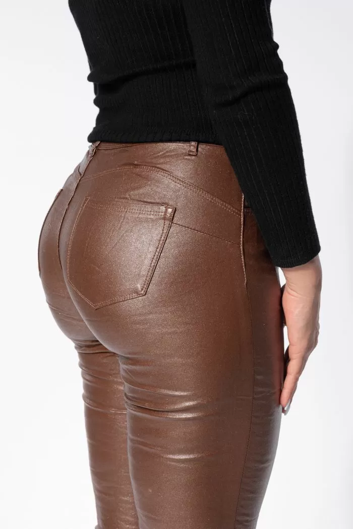 Pantaloni Cerati Vatuiti Dama Fatima Maro #A664