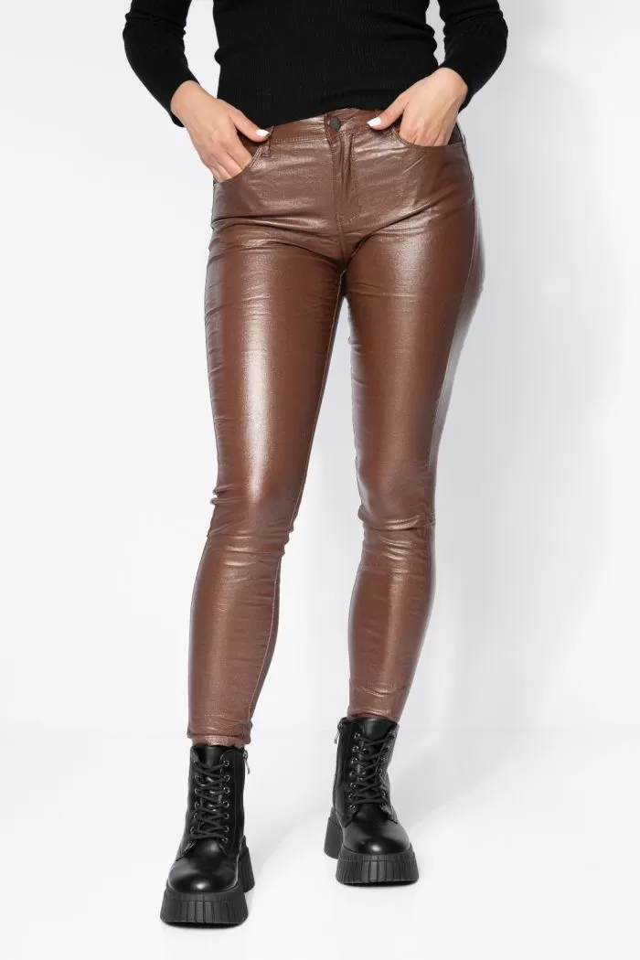 Pantaloni Cerati Vatuiti Dama Fatima Maro #A664