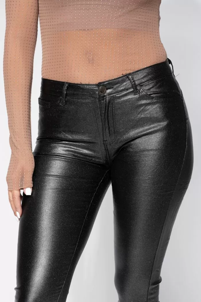 Pantaloni Cerati Vatuiti Dama Fatima Negri #A665