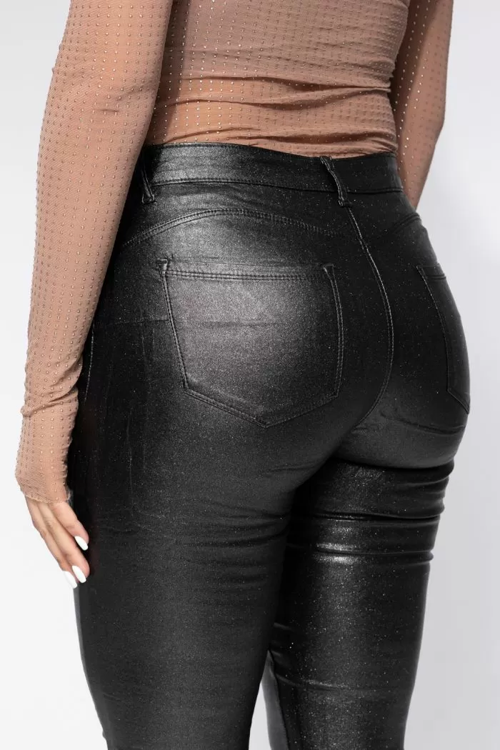 Pantaloni Cerati Vatuiti Dama Fatima Negri #A665