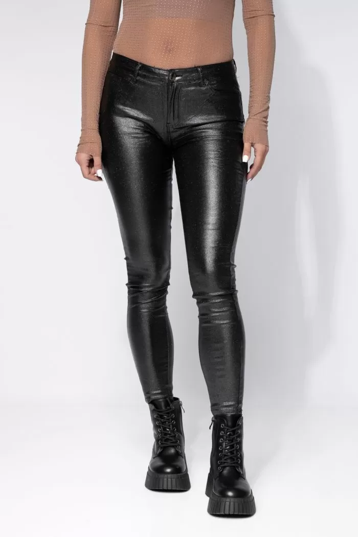 Pantaloni Cerati Vatuiti Dama Fatima Negri #A665