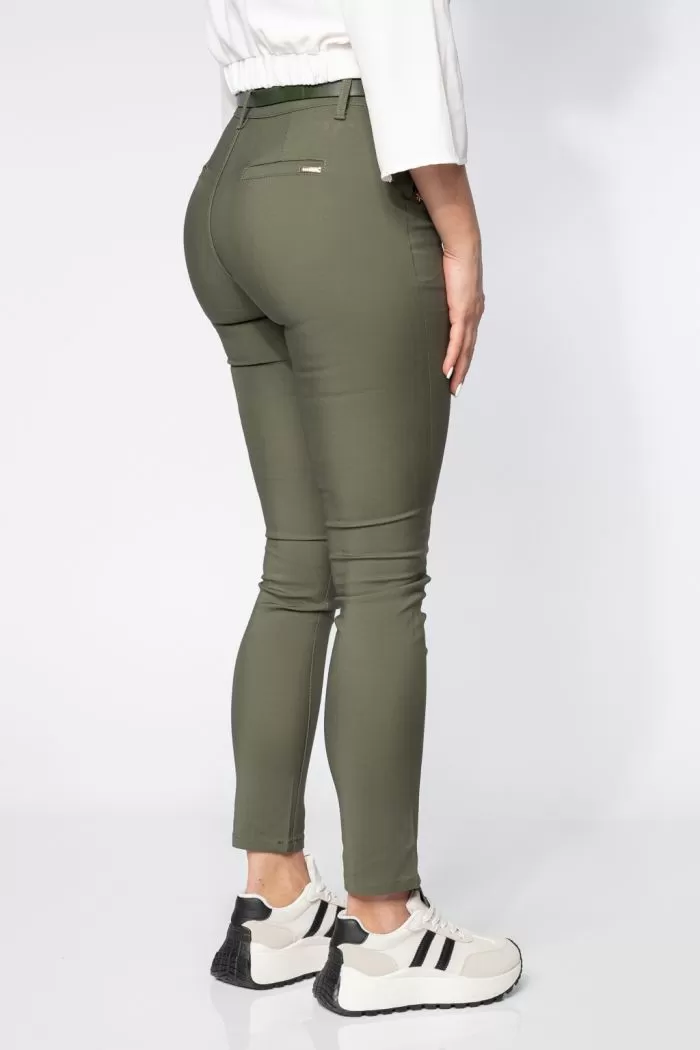 Pantaloni Casual Dama Amelia Khaki #A667