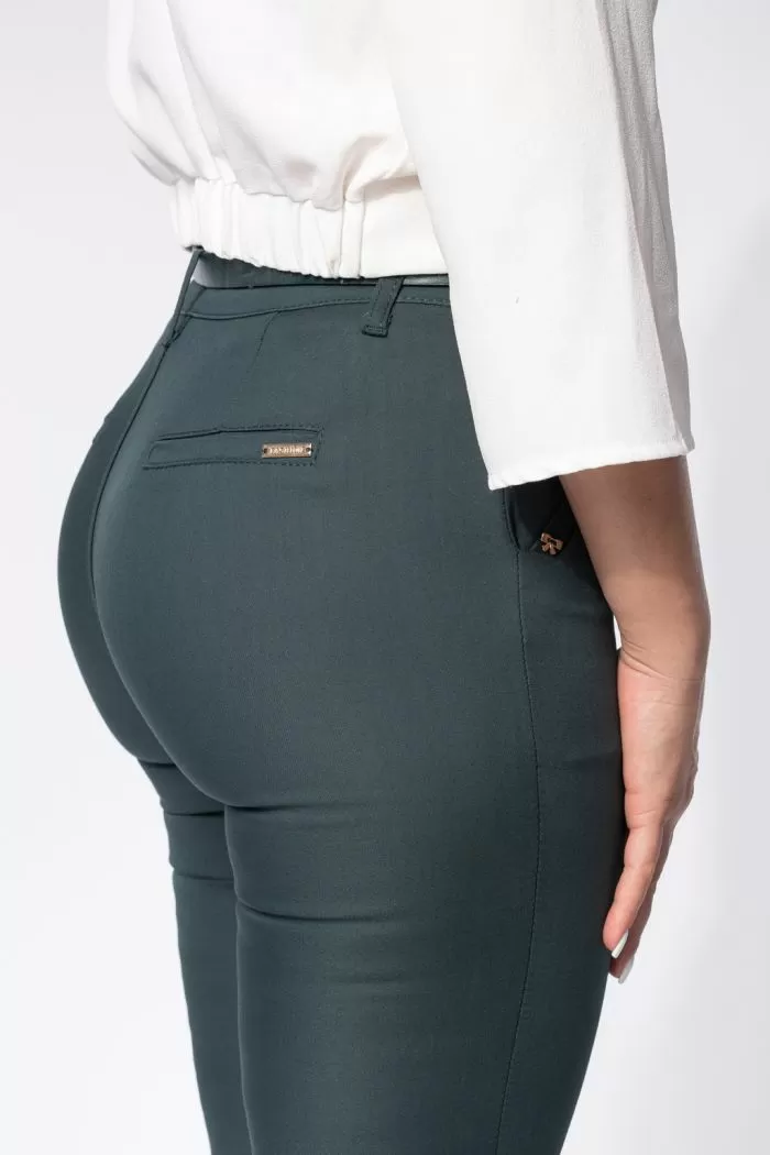 Pantaloni Casual Dama Amelia2 Verzi #A674