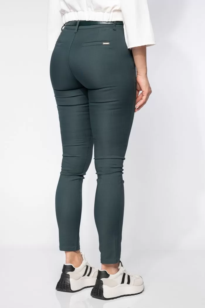 Pantaloni Casual Dama Amelia2 Verzi #A674