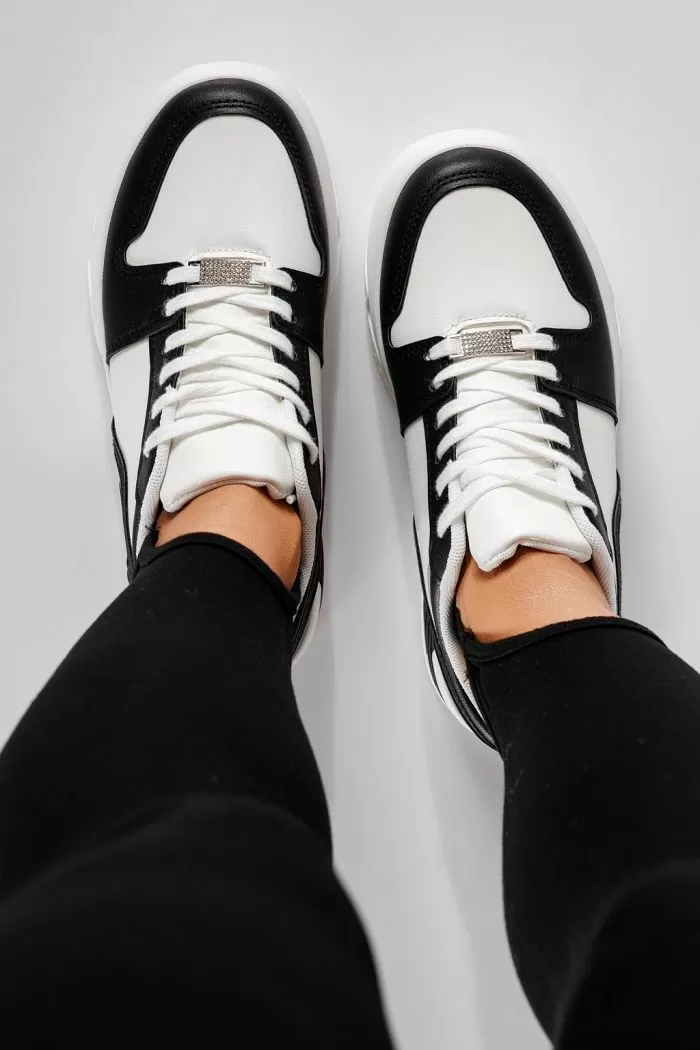 Adidasi dama negri din piele ecologica Carla #20684
