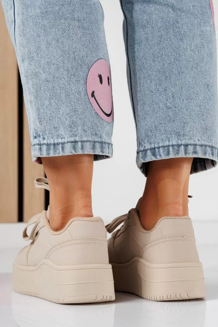 Adidasi dama khaki din piele ecologica Julia #20703
