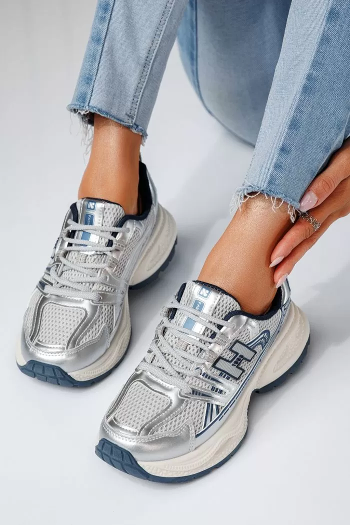 Adidasi dama albastri din material textil Olivia #20724