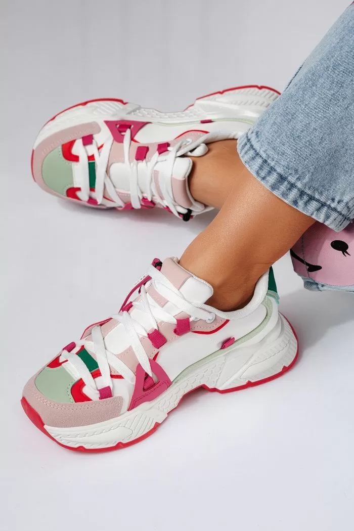 Adidasi dama multicolor din piele ecologica Roni #20977