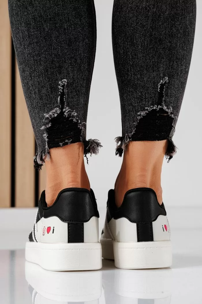 Adidasi dama negri din piele ecologica Cindy #20992