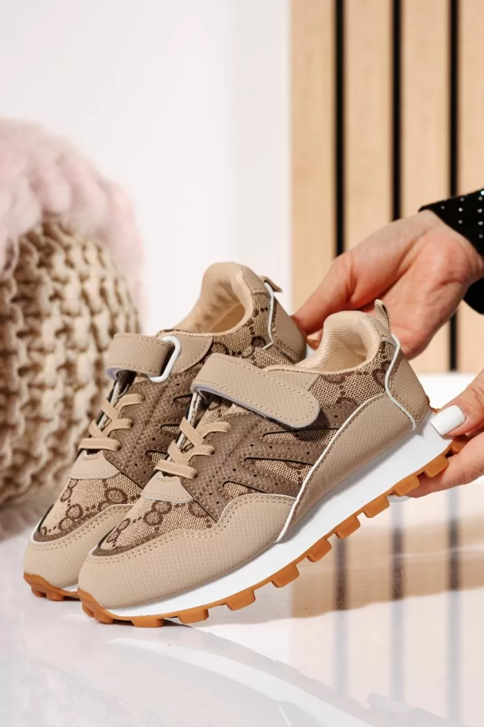 Adidasi copii khaki din material textil Betsy #21018