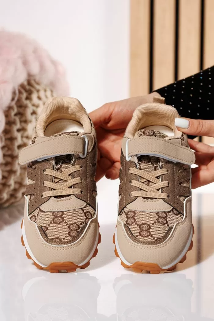 Adidasi copii khaki din material textil Betsy #21018