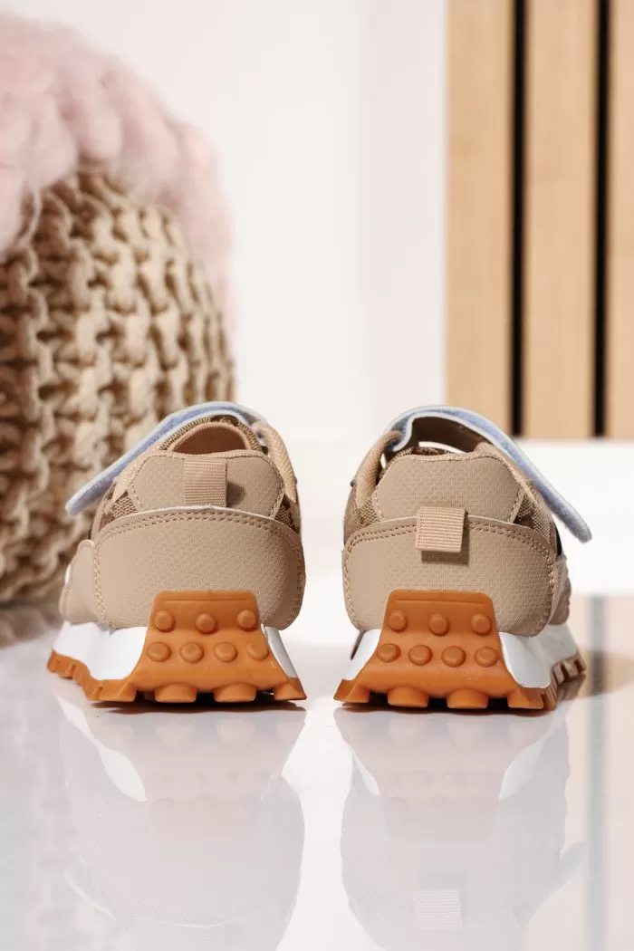Adidasi copii khaki din material textil Betsy #21018