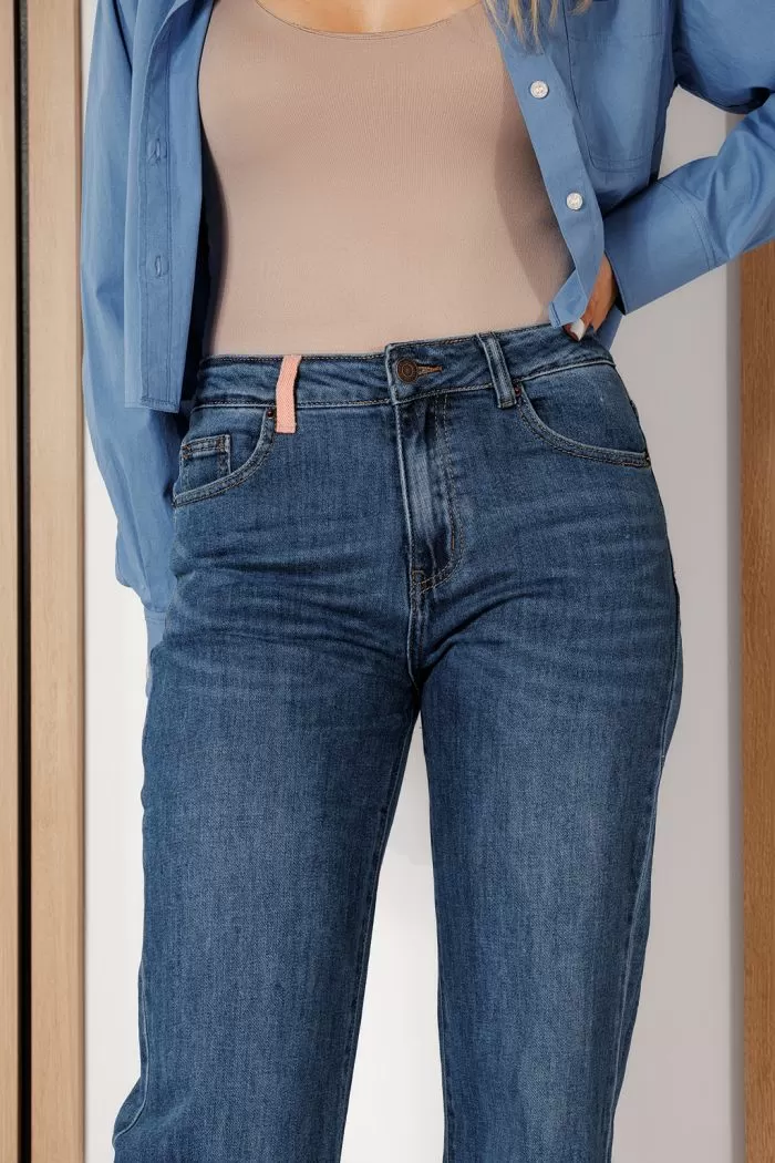 Blugi Evazati Dama Betsy Albastri #A693