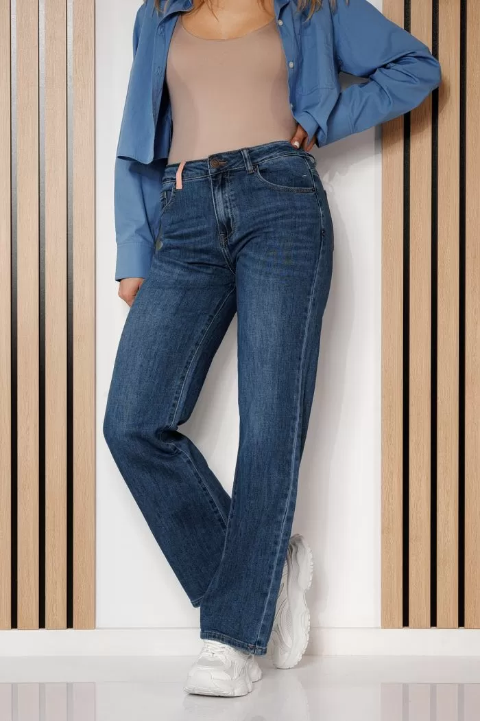 Blugi Evazati Dama Betsy Albastri #A693