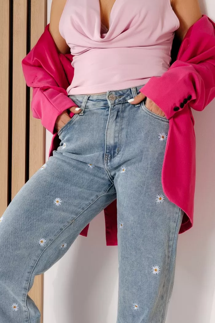 Blugi Evazati Dama Bonnie Albastri #A694