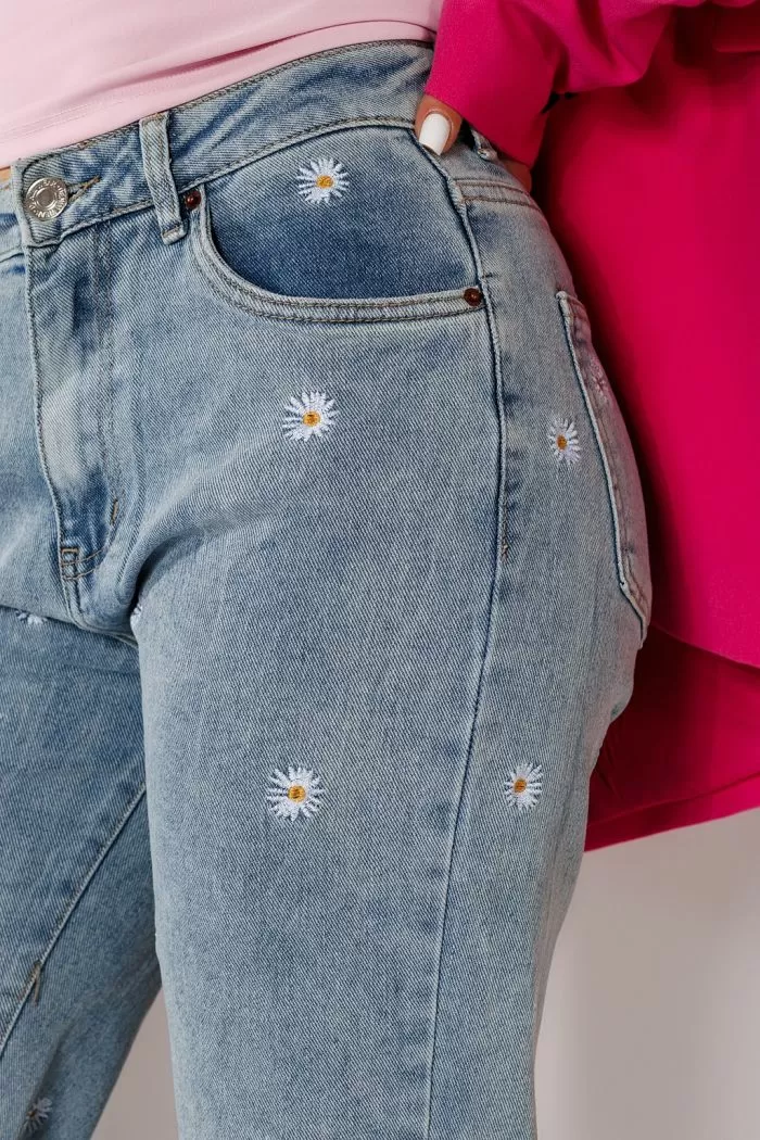 Blugi Evazati Dama Bonnie Albastri #A694