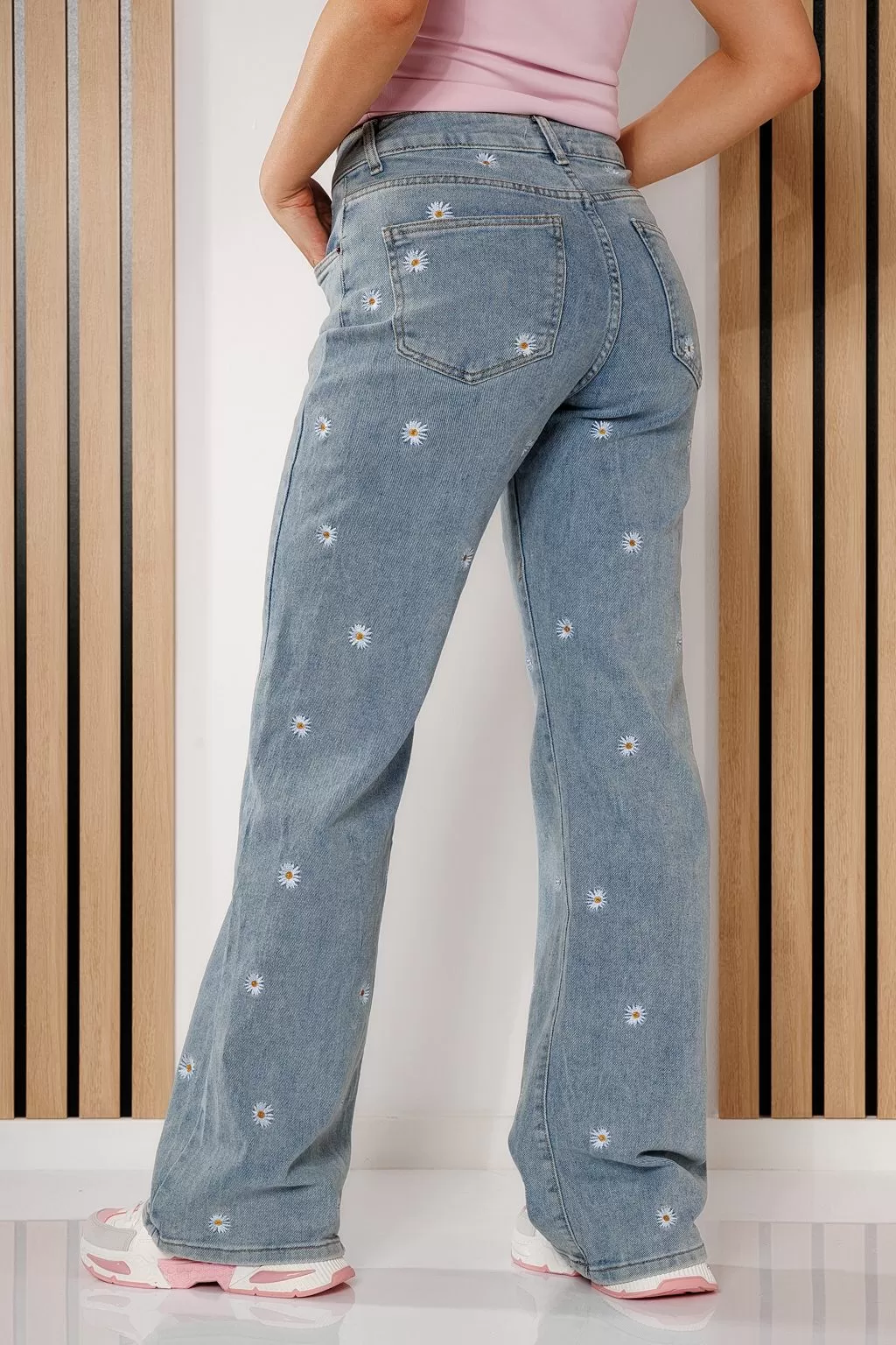 Blugi Evazati Dama Bonnie Albastri #A694