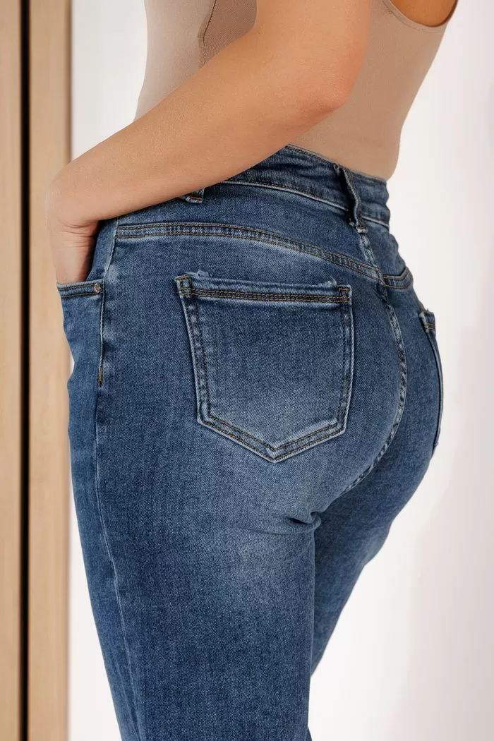 Blugi MomFit Dama Glory Albastri #A707