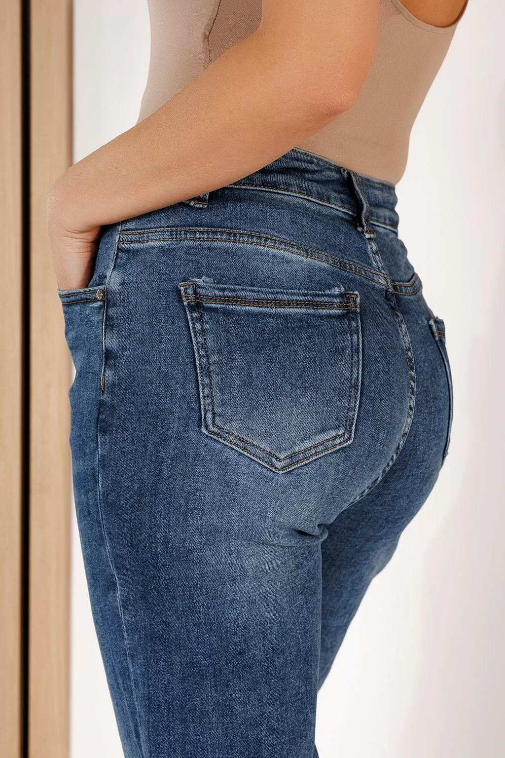 Blugi MomFit Dama Glory Albastri #A707
