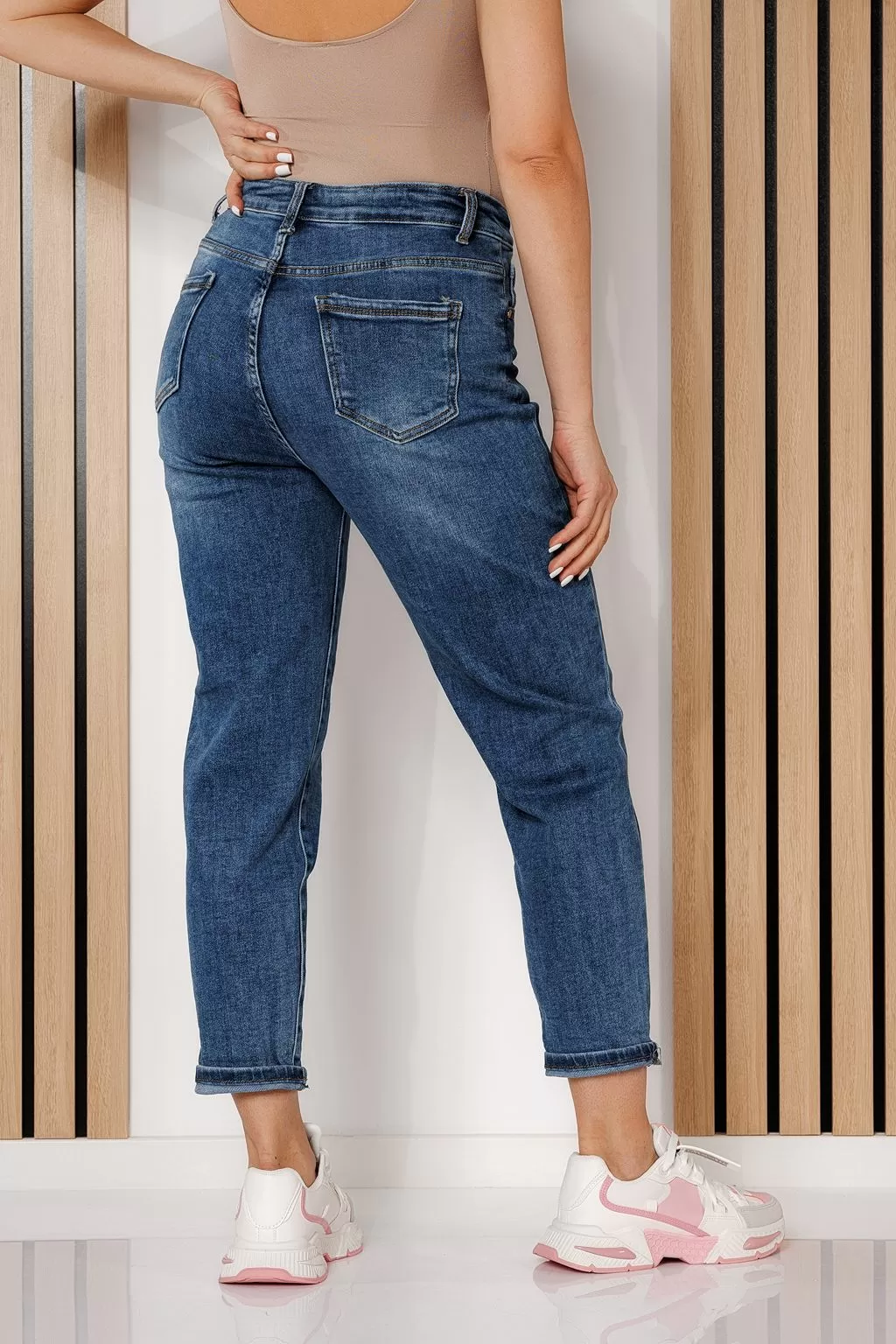 Blugi MomFit Dama Glory Albastri #A707