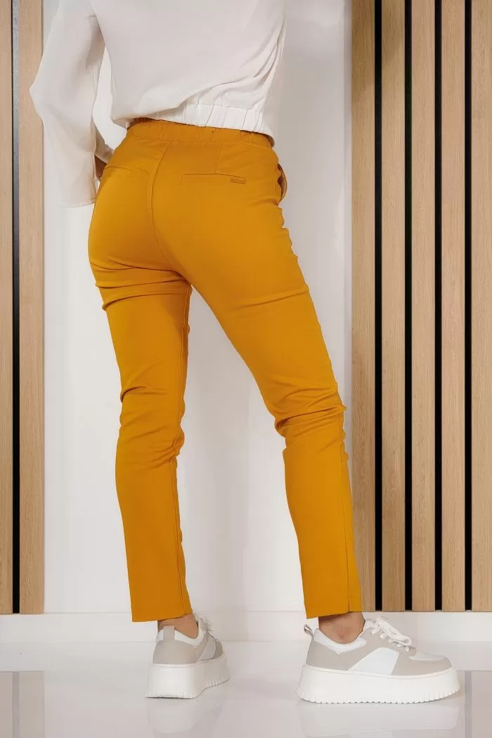 Pantaloni Casual Dama Denise Galbeni #A719